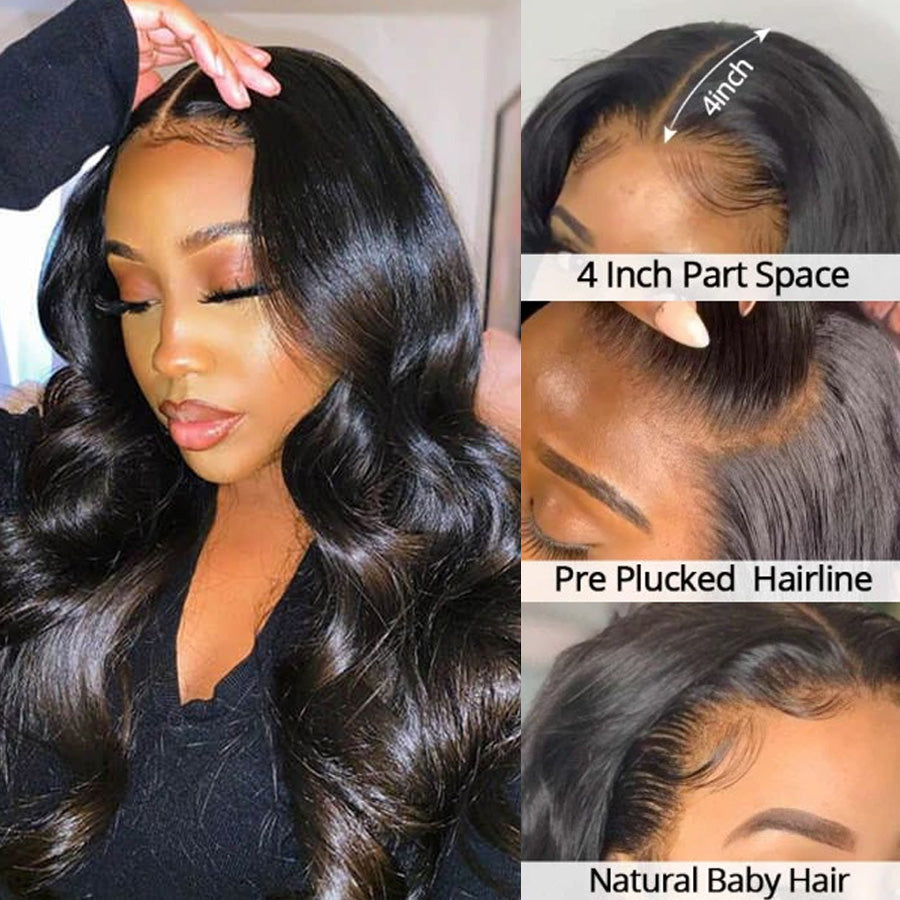 $100 Off Full $100| Bouncy and Soft Body Wave Glueless Lace Closure/ Lace Front Wigs Flash Sale