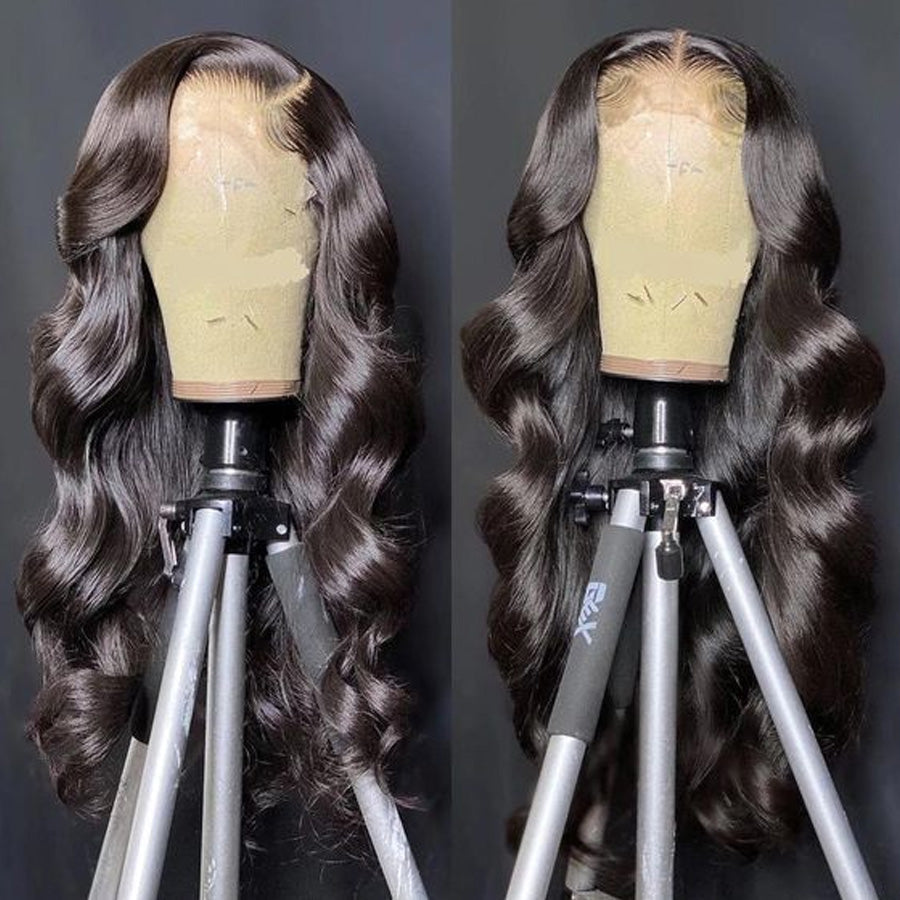 Body Wave 4*4 Lace Closure Wigs Pre Plucked Affordable Human Hair Lace Front Wig-Amanda Hair