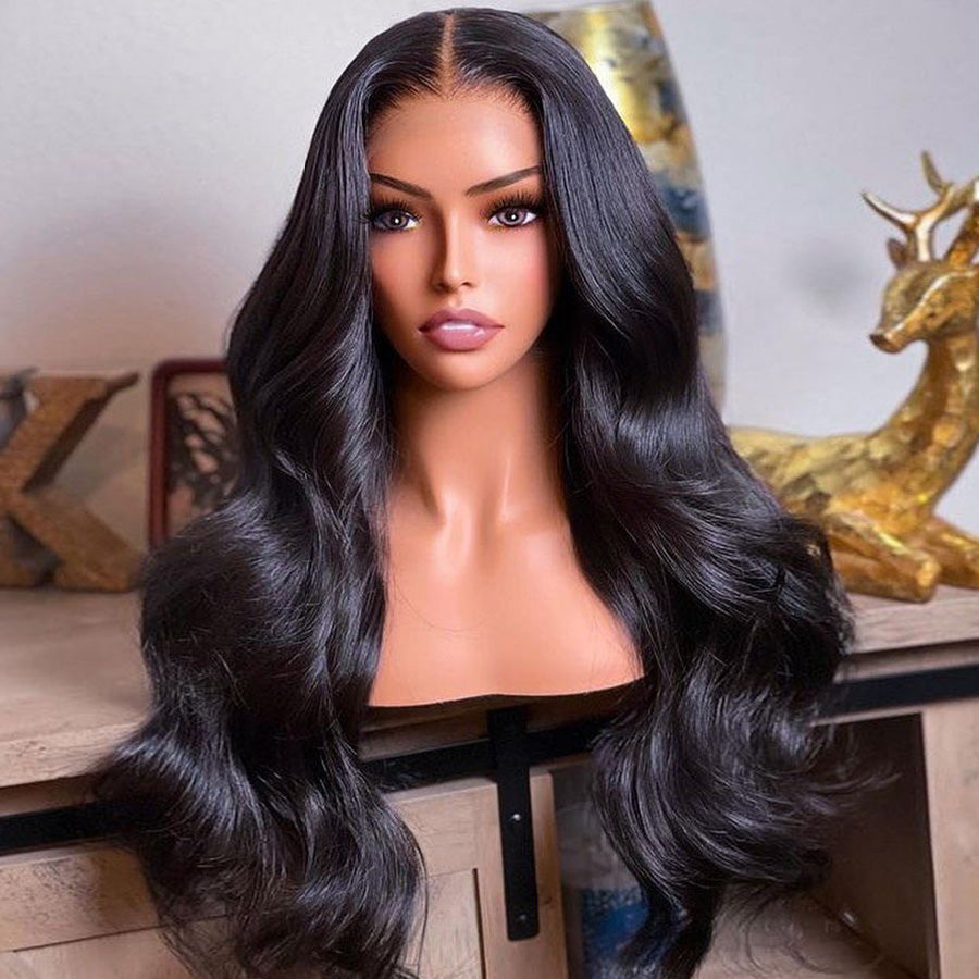 Body Wave 4*4 Lace Closure Wigs Pre Plucked Affordable Human Hair Lace Front Wig-Amanda Hair