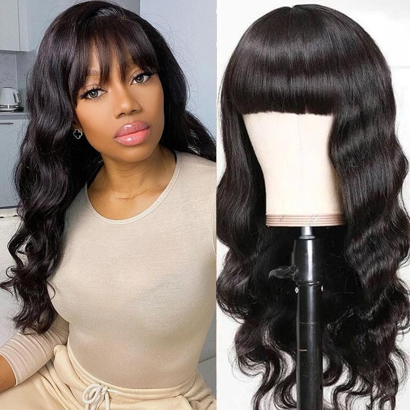 Flash Sale: Buy Straight Hair 13*4 HD Lace Wig, Get Glueless Body Wave Hair With Bangs For Free