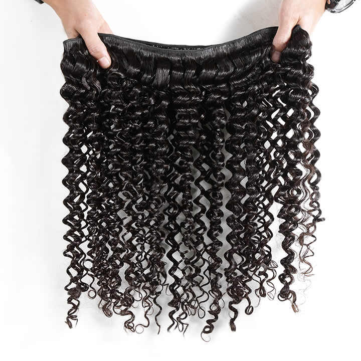 Amanda Mongolian Hair Kinky Curly 3 Bundles With 4*4 Lace Closure 10A Grade 100% Remi Human Hair Soft Shiny Wave Hair