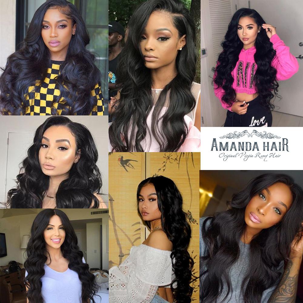 Body Wave Brazilian Hair 3 Bundles With 4*4 Lace Closure 10A Grade 100% Remi Human Hair - Amanda Hair