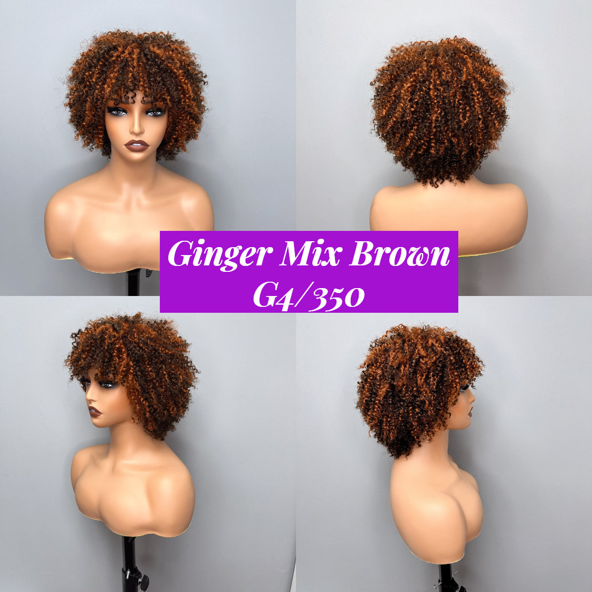 Bogo Flash Sale: 20" Curly 13*4 Lace Front Wig + Pixie Cut Bob Wig