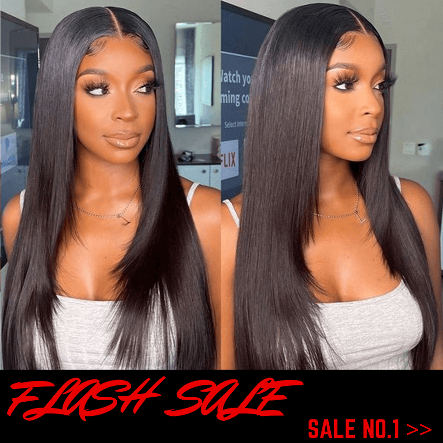 Flash Sale: Save $100, 48 Hour Only ,Straight Hair HD Transparent Lace Wigs, Best Price!