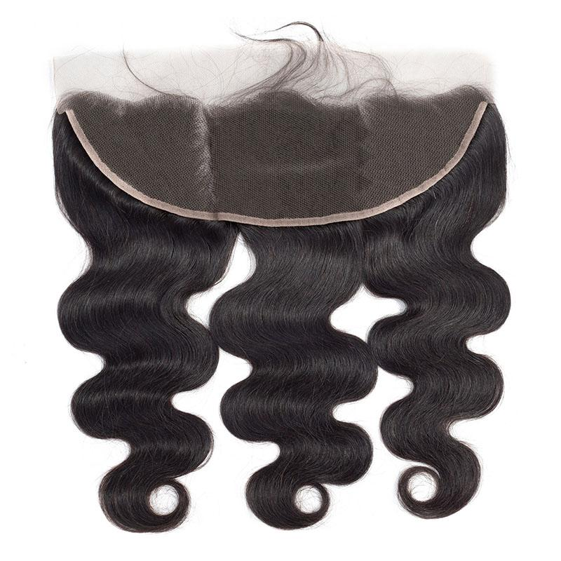 Amanda Brazilian Body Wave Free/Middle/Three Part 100% Remi Human Hair Lace Frontal 1 Piece