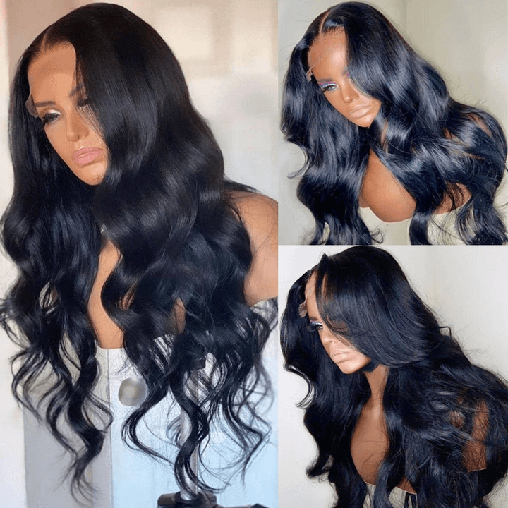 Transparent 5x5 Closure Wig Brazilian Body Wave HD Lace Closure Wig Pre Plucked Hairline-Amanda Hair