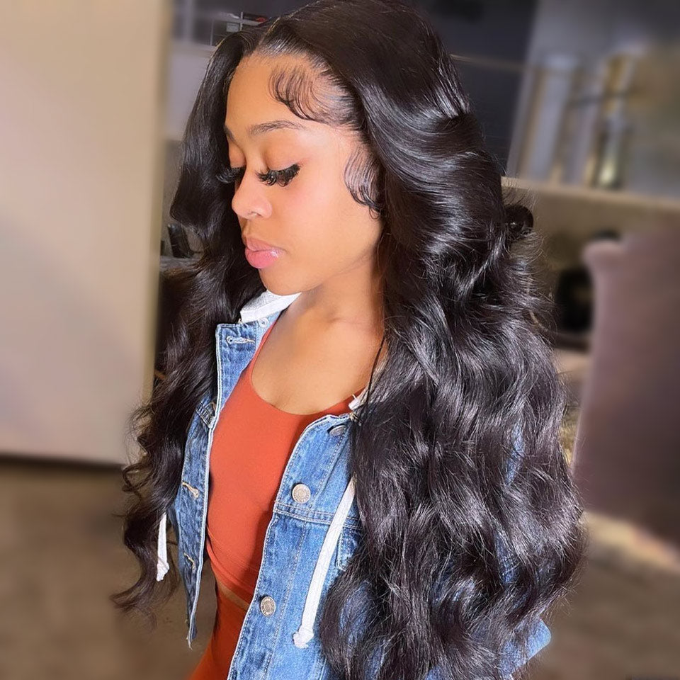 $100 Off Full $100| Bouncy and Soft Body Wave Glueless Lace Closure/ Lace Front Wigs Flash Sale