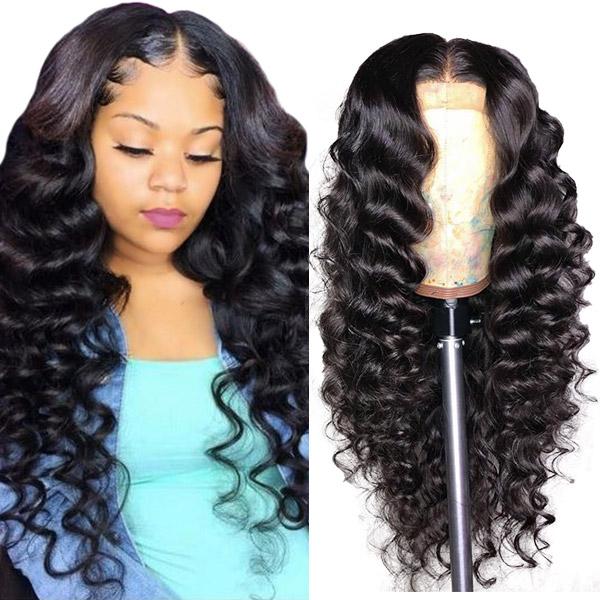 Affordable Loose Deep Wave Hairstyles Full Lace Wig Human Hair-Amanda Hair