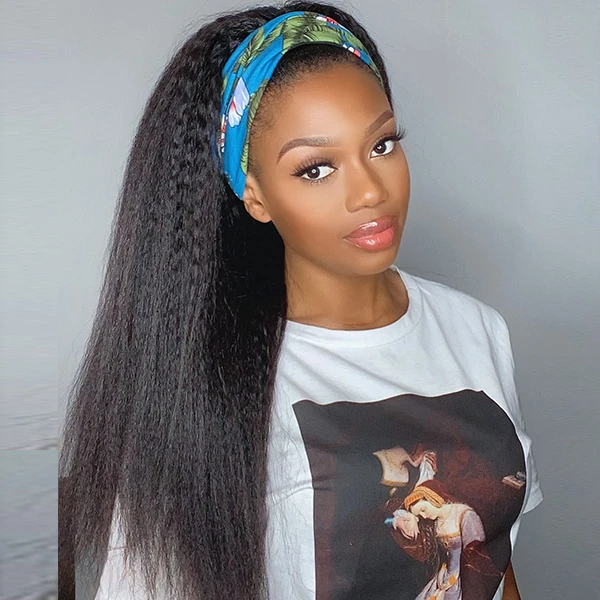 Flash Sale: Save $100, 48 Hour Only, Glueless Kinky Straight Best Headband Wig Amanda Hair