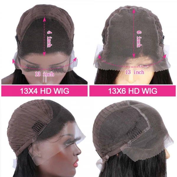 Flash Sale: Save $100, 48 Hour Only, Body Wave 13x4 Transparent Lace Frontal Wig Best Glueless HD Lace Wigs-Amanda Hair