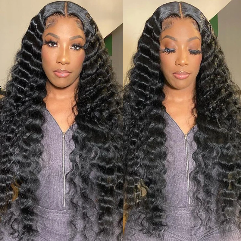Loose Deep Wave Closure Wigs 5 * 5 HD Lace Closure Wig Transparent Lace Pre Plucked Wigs-Amanda Hair