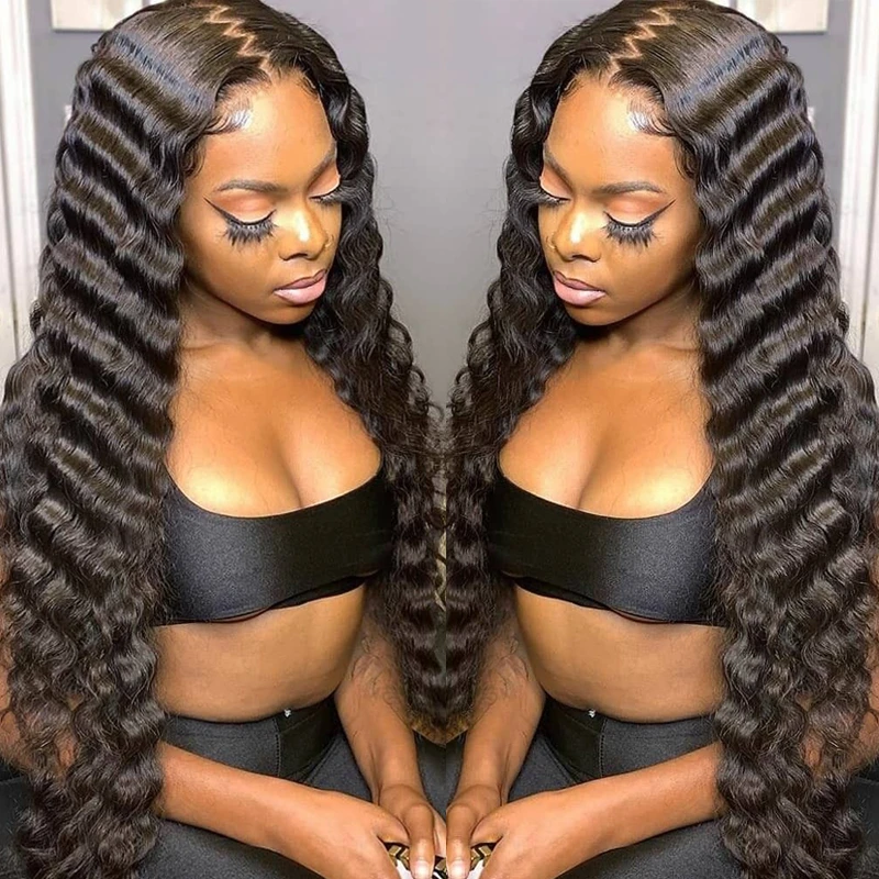 Loose Deep Wave Closure Wigs 5 * 5 HD Lace Closure Wig Transparent Lace Pre Plucked Wigs-Amanda Hair