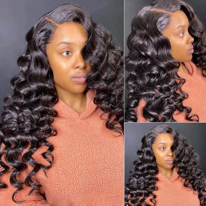 Flash Sale Buy 2 Get 1 Free Long Loose Deep Wave 13x6 Undetectable Transparent Lace Best Human Hair Glueless Wigs Online - Amanda Hair