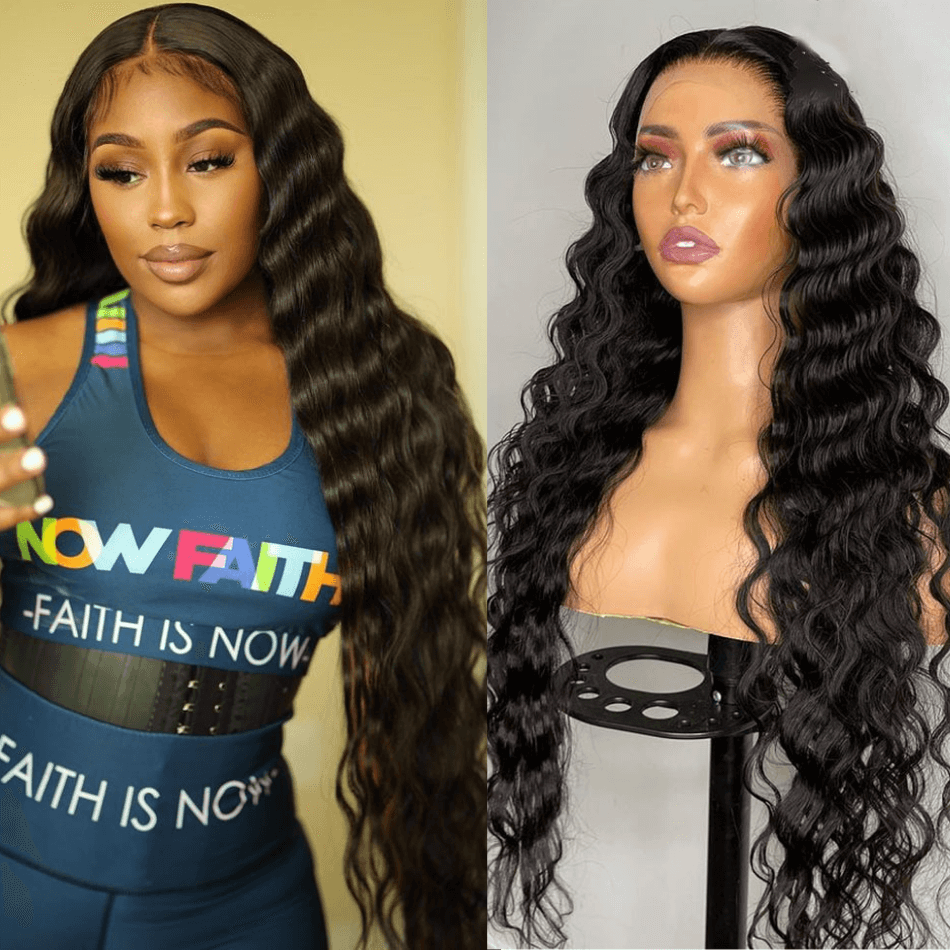 Flash Sale: Save $100, 48 Hour Only, HD Transparent 4*4 Lace Front Loose Deep Wave Wig Pre Plucked Hairline, Best Price! - Amanda Hair