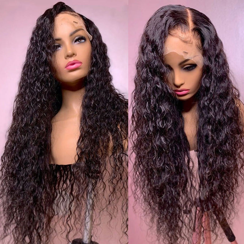 Flash Sale Buy 2 Get 1 Free Nature Wave 13*4 Frontal Wigs Pre Plucked Natural Hair Transparent Lace Wigs-Amanda Hair