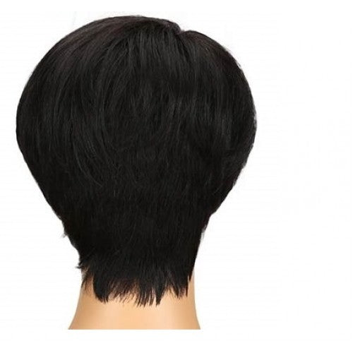 Short Pixie Cut Peruvian Straight Machine Made 100% Human Virgin Hair None Lace Wig for Women - Amanda Hair