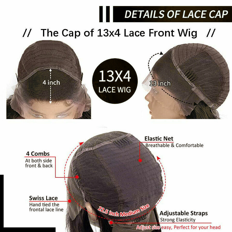 FLASH SALE $99 Blayage Highlight 1B/30 Color Body Wave Human Hair 13x4 Lace Front Wigs