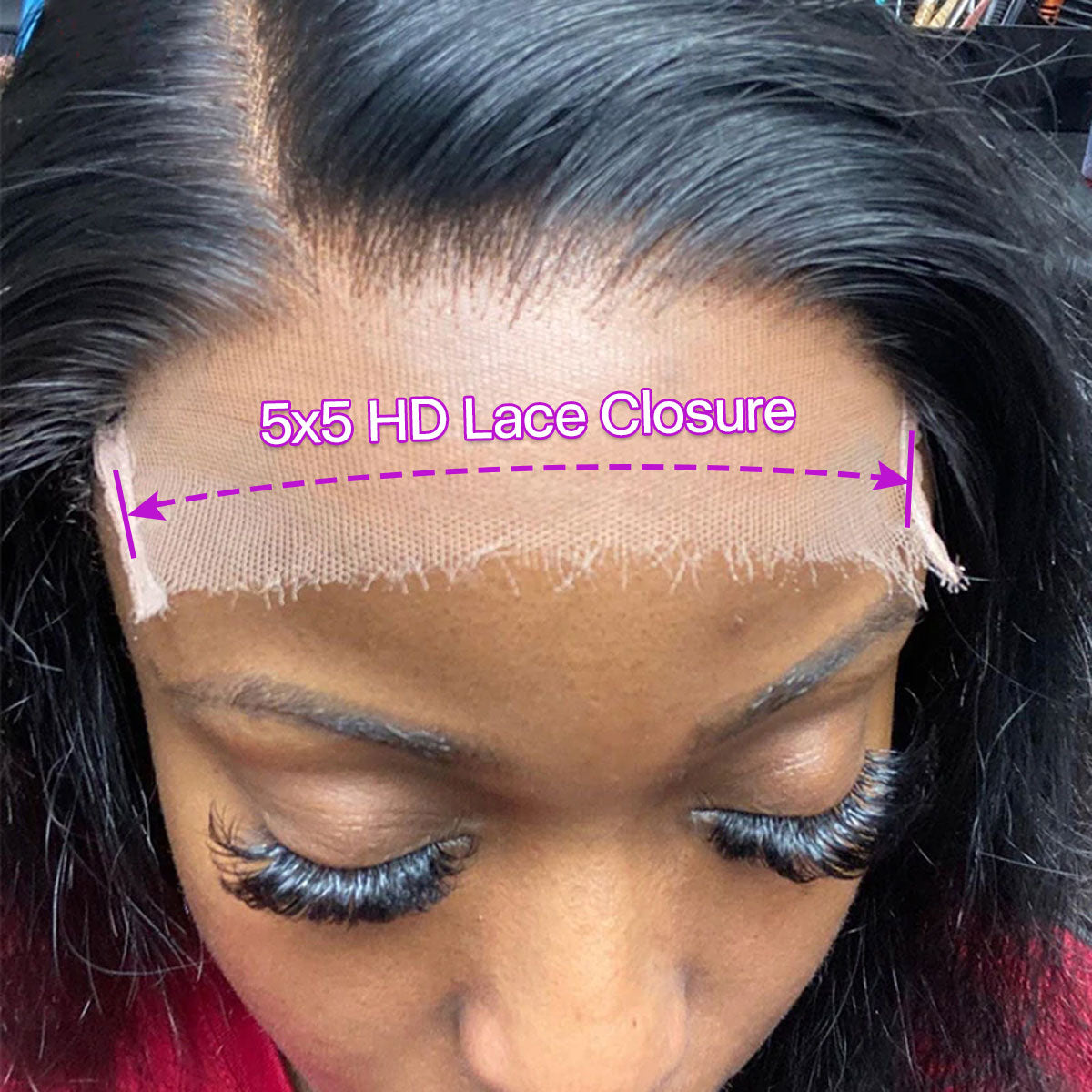 Straight 5*5 Transparent Undetectable Lace Closure Invisible Knots Human Hair 100% Remi Human Hair - Amanda Hair