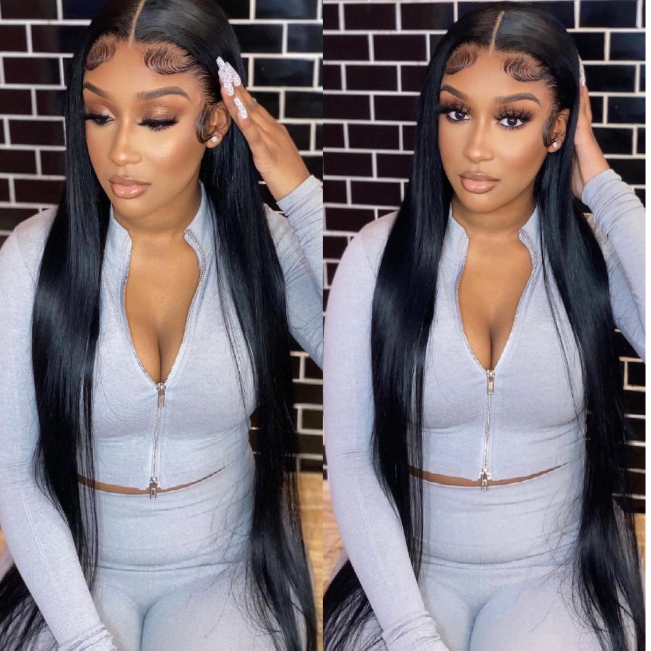 Flash Sale: Buy Straight Hair 13*4 HD Lace Wig, Get Glueless Body Wave Hair With Bangs For Free