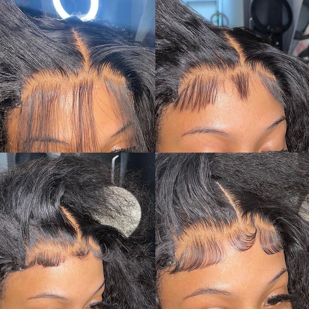 Deep Wave 13*4 Transparent Lace Frontal Best Glueless Wigs Curly Natural Hair-Amanda Hair