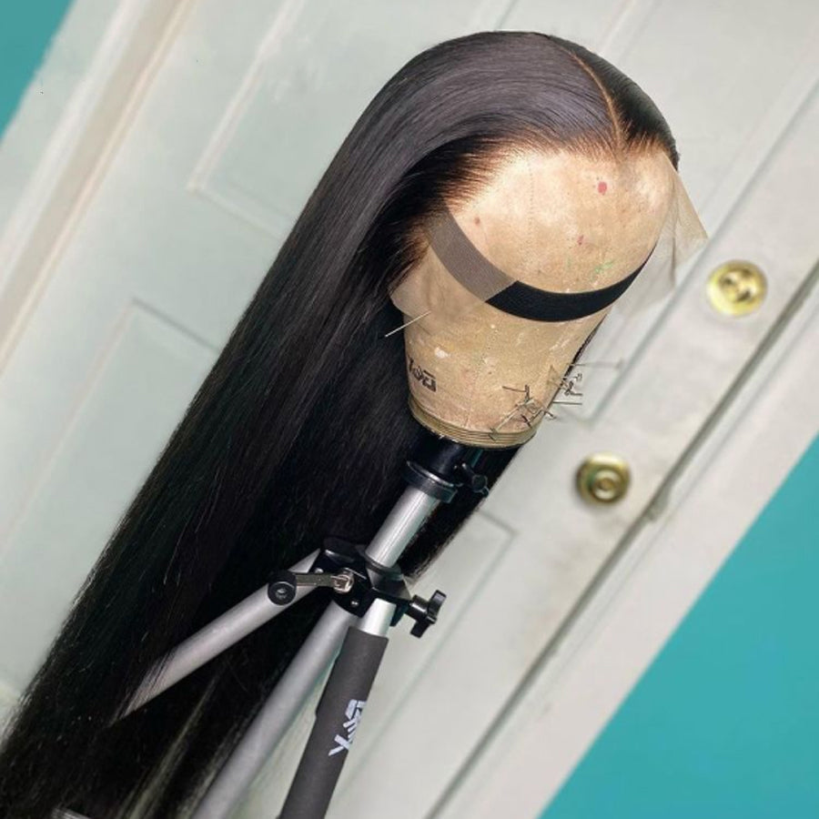 13*6 Transparent HD Lace Frontal Wigs Straight Hair Lace Front Wigs 180% Density-Amanda Hair